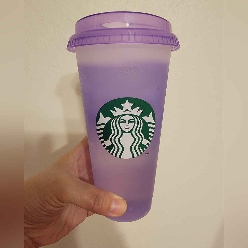 NWOT Starbucks 2024 White Frosted Reusable Color Changing Venti Tumbler … - Picture 7 of 7